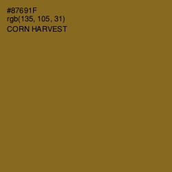 #87691F - Corn Harvest Color Image